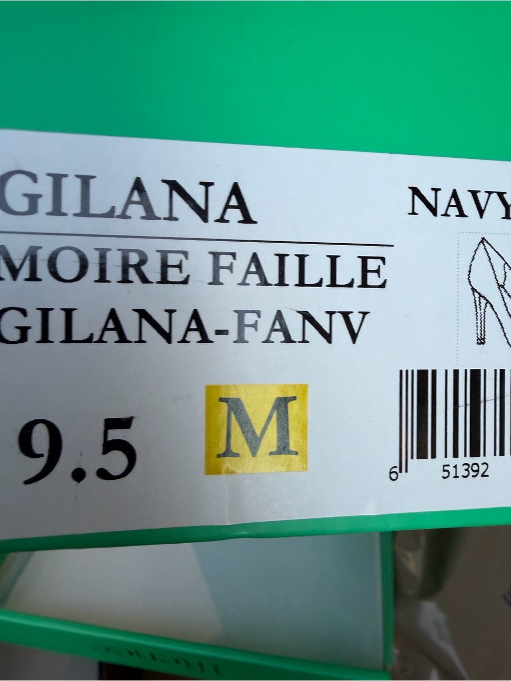 J. Renee Gilana Navy Pointed Toe Pumps ~ Fancy Heel size 9.5 - Picture 6 of 6